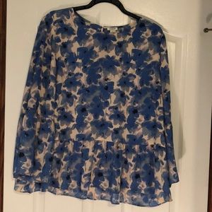 J crew factory peplum top
